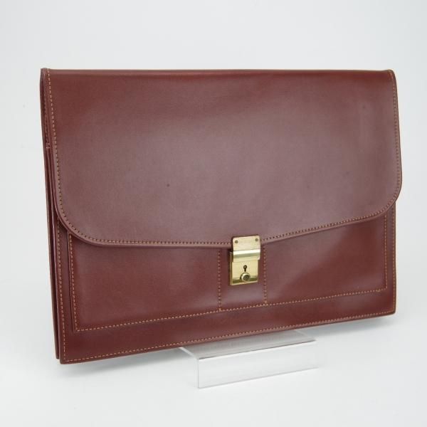 ★(英)パップワース/PAPWORTH【★ドキュメントケース/クラッチバッグ/丸善別注】レザー/メンズ&レディース/ビジネス/バッグ/茶/革/鞄★N5761