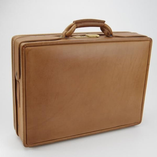 極上★(米)ハートマン/hartmann luggage【定価20万円以上★アタッシュケース】ベルティングレザー/メンズ/ビジネス/バッグ/薄茶/鞄★N5762