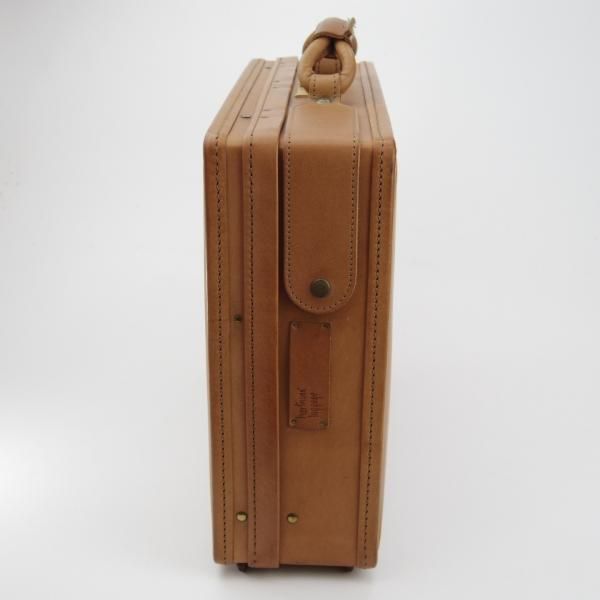 極上★(米)ハートマン/hartmann luggage【定価20万円以上★アタッシュケース】ベルティングレザー/メンズ/ビジネス/バッグ/薄茶/鞄★N5762