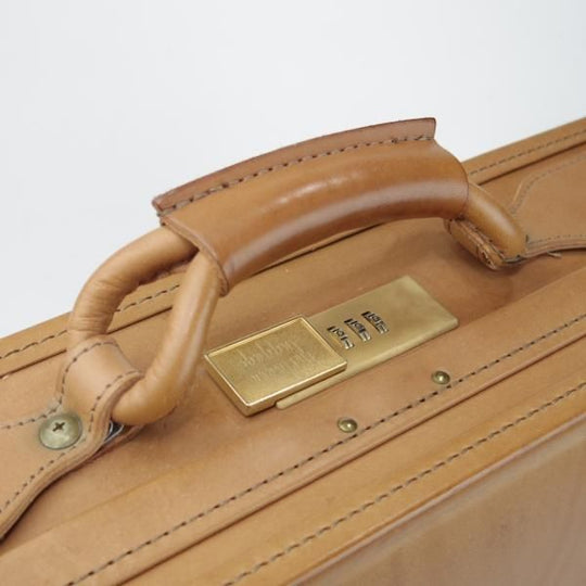 極上★(米)ハートマン/hartmann luggage【定価20万円以上★アタッシュケース】ベルティングレザー/メンズ/ビジネス/バッグ/薄茶/鞄★N5762
