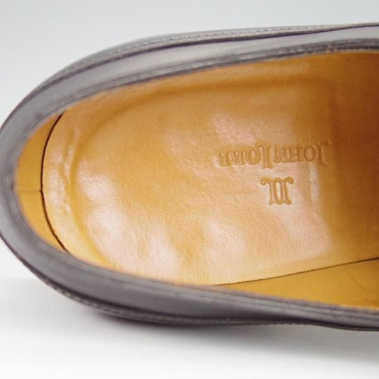 極美品★ジョンロブ 7.5E【定価20万円以上★プレステージライン/HEMSBY/8000ラスト】オックスフォード/カーフ/黒/メンズ/JOHN LOBB★h429