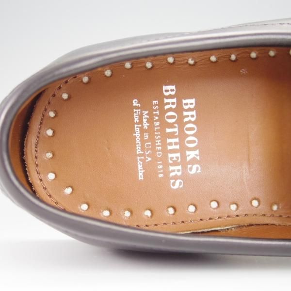 未使用★アレンエドモンズ 8D【貴重★ブルックスブラザーズ別注/BROOKS BROTHERS】コインローファー/カーフ/黒/ALLEN EDMONDS★h431