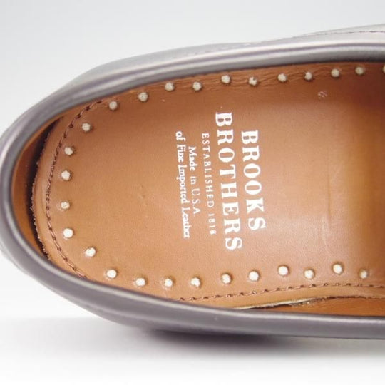 未使用★アレンエドモンズ 8D【貴重★ブルックスブラザーズ別注/BROOKS BROTHERS】コインローファー/カーフ/黒/ALLEN EDMONDS★h431