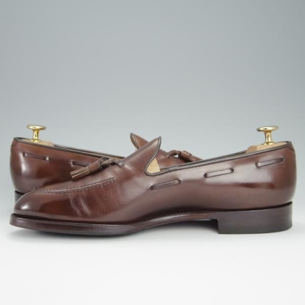 極上★Oriental/オリエンタル SIZE 7.5【定価￥52,800-★PHILIP/フィリップ/タッセルローファー】3501/ボックスカーフ/茶/メンズ★h433