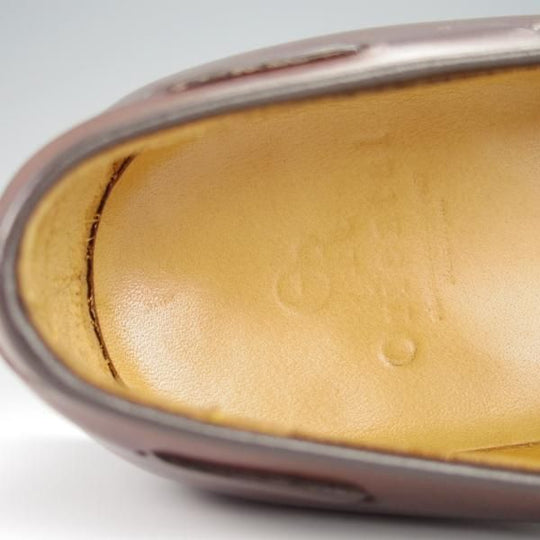 極上★Oriental/オリエンタル SIZE 7.5【定価￥52,800-★PHILIP/フィリップ/タッセルローファー】3501/ボックスカーフ/茶/メンズ★h433