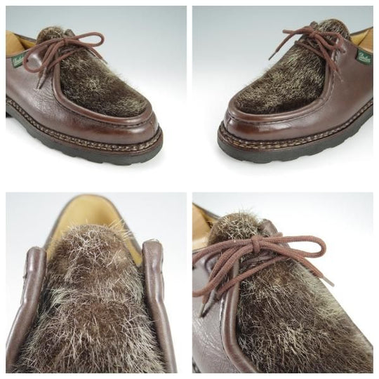 極上★パラブーツ SIZE 40.5【貴重★フォック仕様(アザラシの毛皮)/ミカエル/MICHAEL】チロリアンシューズ/Paraboot★h434