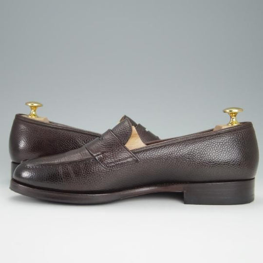 極上★Oriental/オリエンタル SIZE 7【定価￥52,800-★ALBERS/コインローファー】419ラスト/濃茶/グレインレザー/メンズ★h435