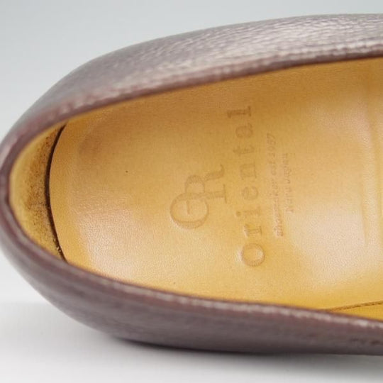 極上★Oriental/オリエンタル SIZE 7【定価￥52,800-★ALBERS/コインローファー】419ラスト/濃茶/グレインレザー/メンズ★h435