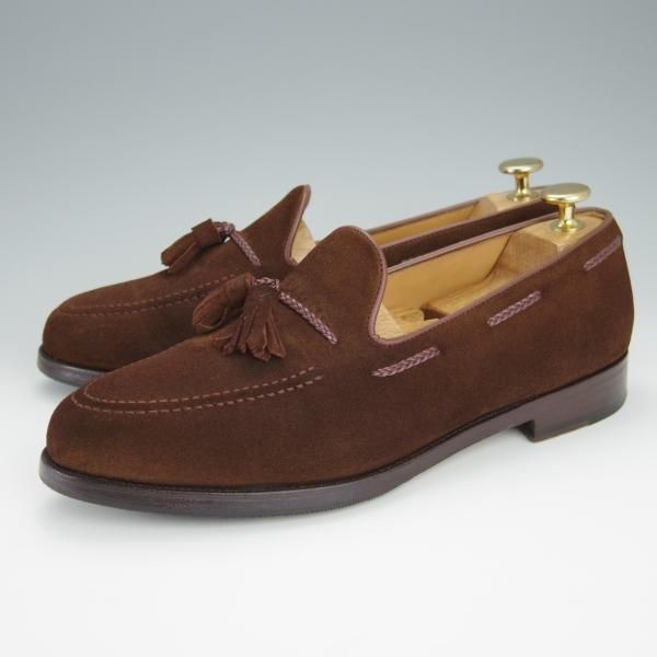 極上★Oriental/オリエンタル SIZE 7【定価￥52,800-★BLACKWELL 2/タッセルローファー】419ラスト/スエード/茶/メンズ★h436