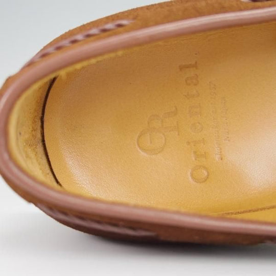 極上★Oriental/オリエンタル SIZE 7【定価￥52,800-★BLACKWELL 2/タッセルローファー】419ラスト/スエード/茶/メンズ★h436