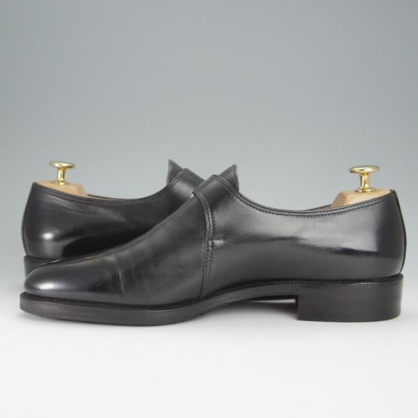 極上★(伊)タニノクリスチー SIZE 7.5【定価15万円以上★モンクストラップ/121748】カーフ/黒/メンズ/TANINO CRISCI★h443