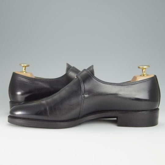 極上★(伊)タニノクリスチー SIZE 7.5【定価15万円以上★モンクストラップ/121748】カーフ/黒/メンズ/TANINO CRISCI★h443