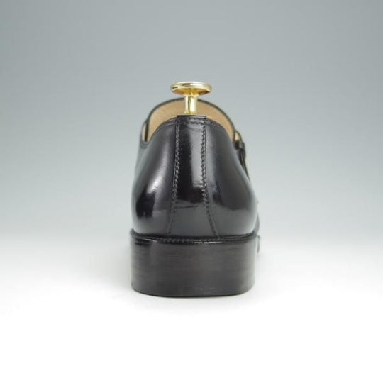 極上★(伊)タニノクリスチー SIZE 7.5【定価15万円以上★モンクストラップ/121748】カーフ/黒/メンズ/TANINO CRISCI★h443