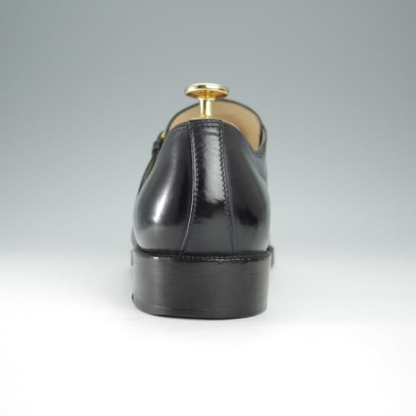 極上★(伊)タニノクリスチー SIZE 7.5【定価15万円以上★モンクストラップ/121748】カーフ/黒/メンズ/TANINO CRISCI★h443