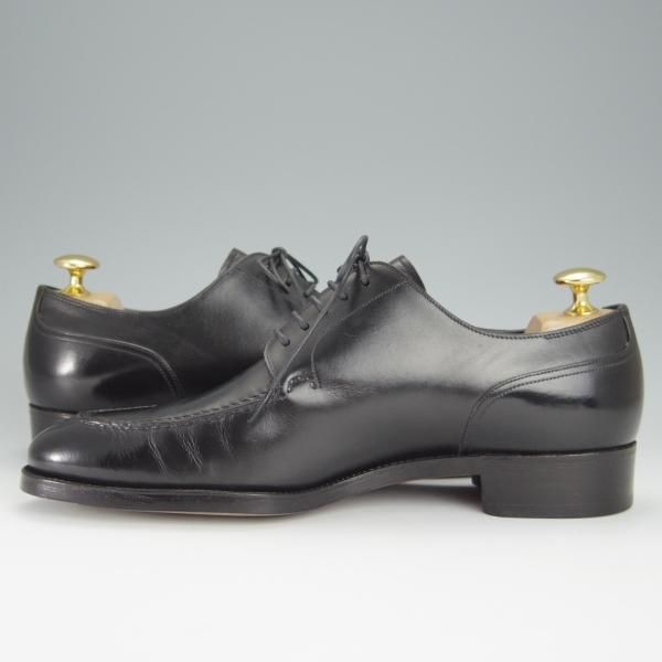 極美品★銀座ヨシノヤ SIZE 24【ハンドソーンウェルテッド製法★EG/ドーバー似寄モデル/スキンステッチ】黒/GINZA YOSHINOYA★h444