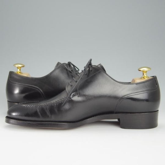 極美品★銀座ヨシノヤ SIZE 24【ハンドソーンウェルテッド製法★EG/ドーバー似寄モデル/スキンステッチ】黒/GINZA YOSHINOYA★h444