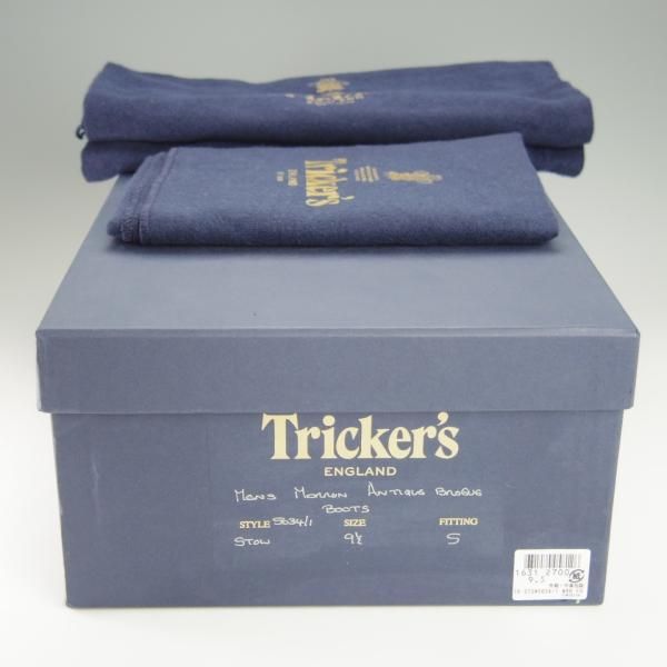 極上★トリッカーズ SIZE 9.5【定価￥88,000-★STOW/ストウ/5634】マロンアンティーク/カントリーブーツ/カーフ/茶/Tricker's★h445