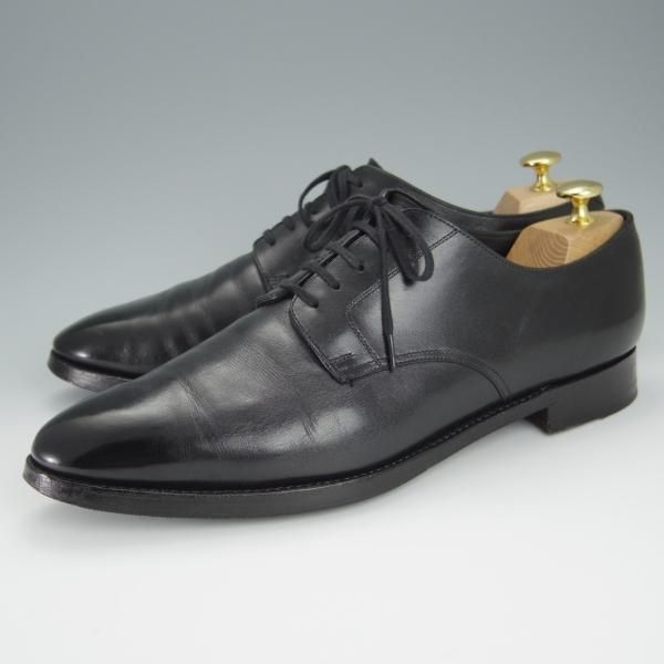 ★(浅草)RENDO/レンド SIZE 9.5【定価￥49,500-★プレーントゥ/7704/R770ラスト】カーフ/黒/メンズ★h447