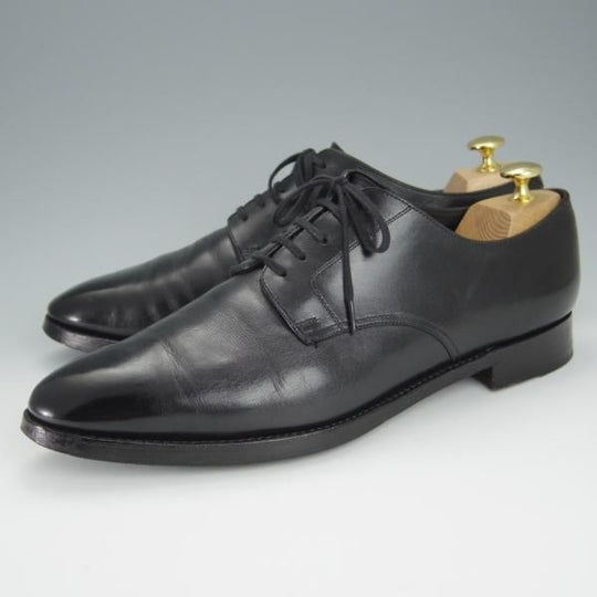 ★(浅草)RENDO/レンド SIZE 9.5【定価￥49,500-★プレーントゥ/7704/R770ラスト】カーフ/黒/メンズ★h447