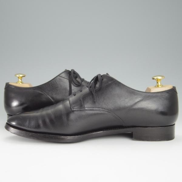 ★(浅草)RENDO/レンド SIZE 9.5【定価￥49,500-★プレーントゥ/7704/R770ラスト】カーフ/黒/メンズ★h447