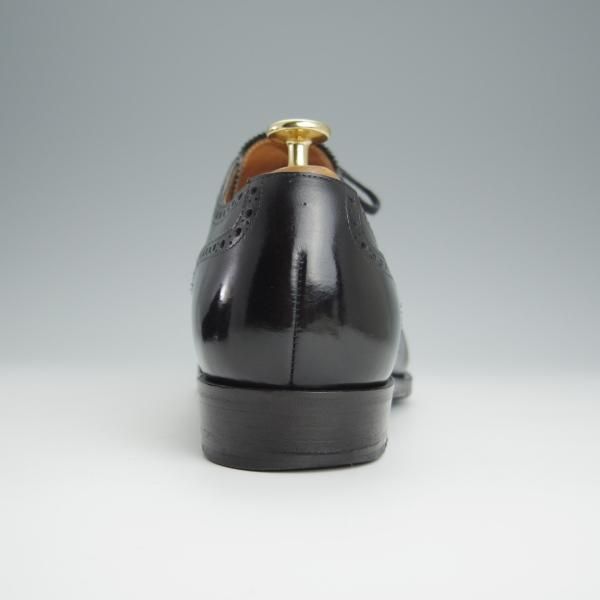 ★(浅草)RENDO/レンド SIZE 9.5【オーダー価格7.5万円程度★クォーターブローグ/黒】カーフ/メンズ/RENDO★h448