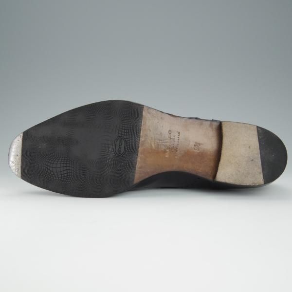 ★(浅草)RENDO/レンド SIZE 9.5【オーダー価格7.5万円程度★クォーターブローグ/黒】カーフ/メンズ/RENDO★h448