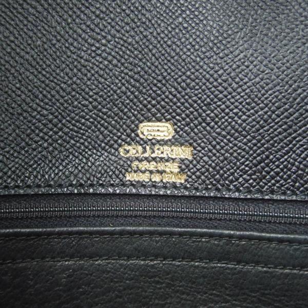 美品★(伊)チェレリーニ/CELLERINI【定価15万円程度★バーキン35タイプ】ハンドバッグ/レディース/レザー/バッグ/黒/革/鞄★N5765