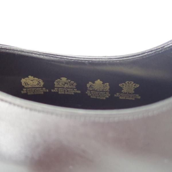 極美品★エドワードグリーン 7E【貴重★ロイヤルワラント4つ時代/(英)Ede&Ravenscroft別注】202ラスト/プレーントゥ/黒/EDWARD GREEN★h449