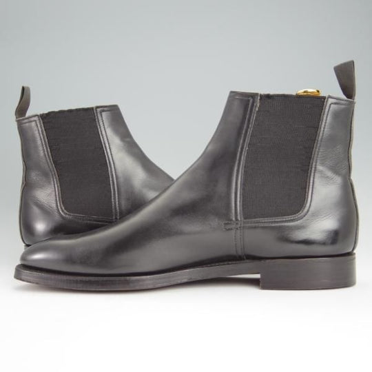 ほぼ未使用★クロケット&ジョーンズ UK9/US9.5E【★(米)ラルフローレン別注/Ralph Lauren】サイドゴアブーツ/黒/Crockett&Jones★h451