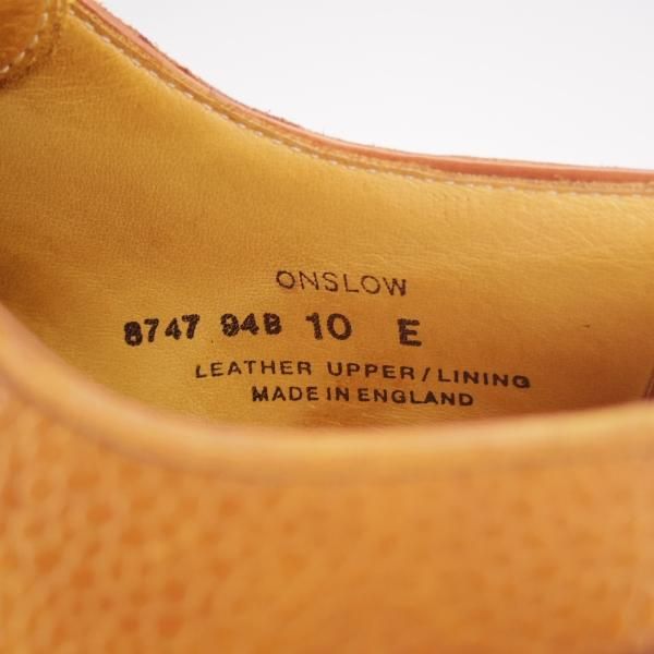 ★クロケット&ジョーンズ 10E【ダイナイトソール仕様★ポールスチュアート別注/ONSLOW】325ラスト/Uチップ/茶/メンズ/Crockett&Jones★h453