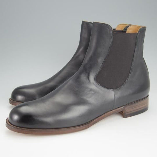 未使用★forme/フォルメ SIZE 5.5(25.5�p程度)【モデル定価￥69,300-★アンカルホースレザー(馬革)/fm-84】サイドゴアブーツ/黒★h454