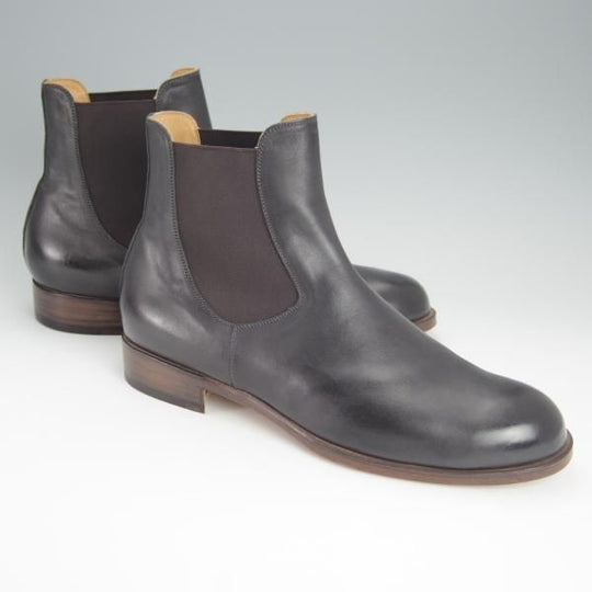 未使用★forme/フォルメ SIZE 5.5(25.5�p程度)【モデル定価￥69,300-★アンカルホースレザー(馬革)/fm-84】サイドゴアブーツ/黒★h454