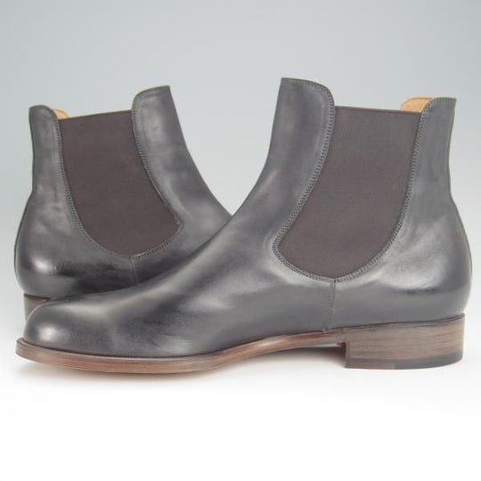 未使用★forme/フォルメ SIZE 5.5(25.5�p程度)【モデル定価￥69,300-★アンカルホースレザー(馬革)/fm-84】サイドゴアブーツ/黒★h454