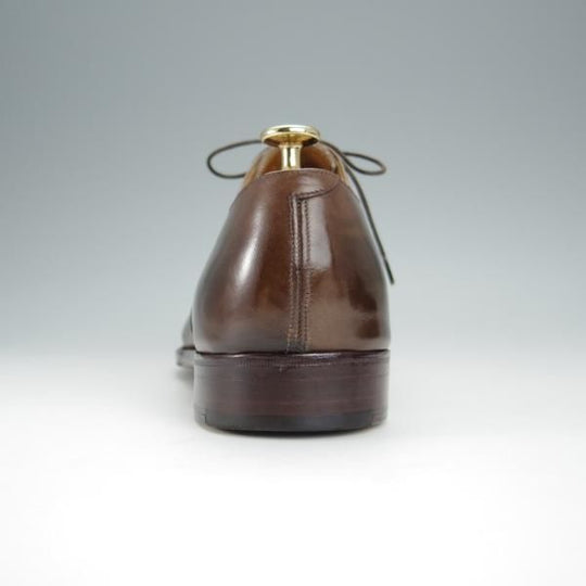 極美品★(伊)パオロ・ラッタンジ SIZE 8.5【定価￥150,150-★ハンドソーンウェルテッド製法】セミブローグ/濃茶/PAOLO LATTANZI★h455