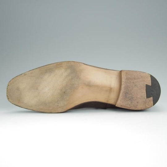 極美品★(伊)パオロ・ラッタンジ SIZE 8.5【定価￥150,150-★ハンドソーンウェルテッド製法】セミブローグ/濃茶/PAOLO LATTANZI★h455