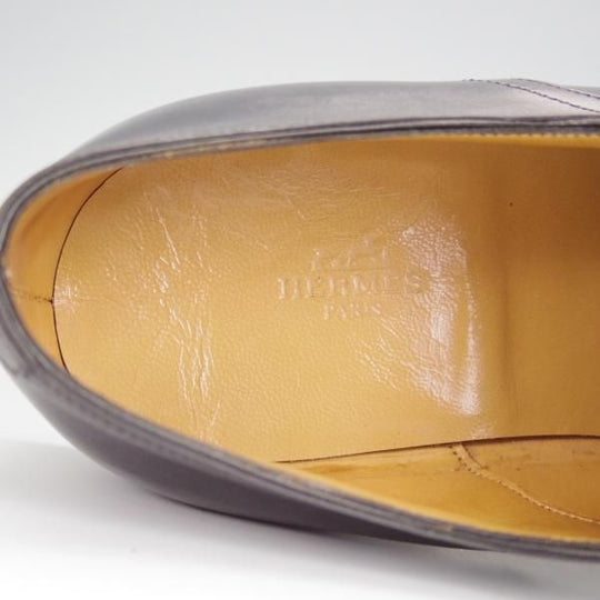 極上★ジョンロブ UK9.5程度【貴重★エルメス別注/HERMES/ミュージアムカーフ】H103ラスト/JUD/ストレートチップ/黒/JOHN LOBB★h458