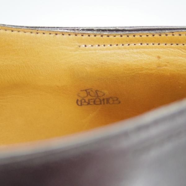 極上★ジョンロブ UK9.5程度【貴重★エルメス別注/HERMES/ミュージアムカーフ】H103ラスト/JUD/ストレートチップ/黒/JOHN LOBB★h458