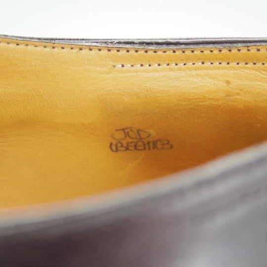 極上★ジョンロブ UK9.5程度【貴重★エルメス別注/HERMES/ミュージアムカーフ】H103ラスト/JUD/ストレートチップ/黒/JOHN LOBB★h458