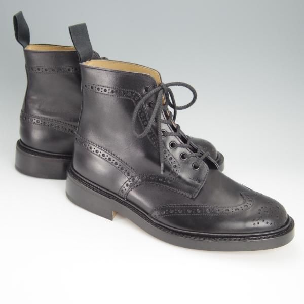 未使用★トリッカーズ SIZE 8【現行定価￥96,800-★MALTON/モールトン】M2508/カントリーブーツ/カーフ/黒/メンズ/Tricker's★h460