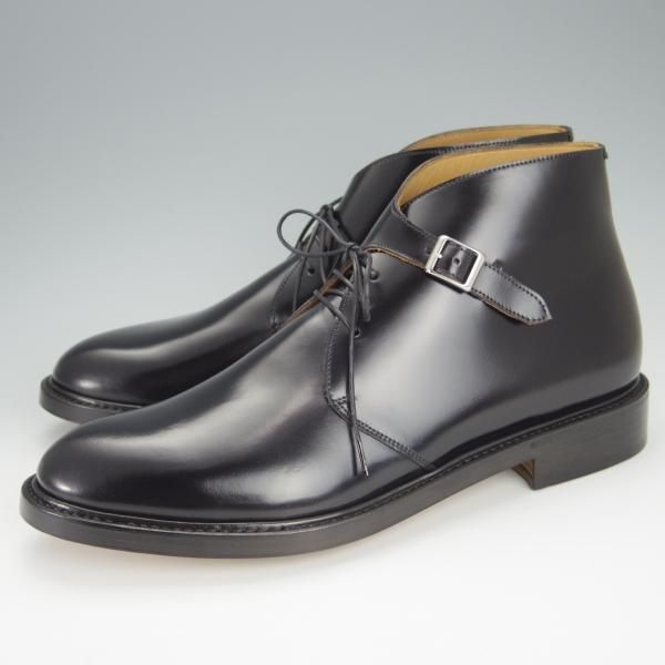 新品★Cuervo/クエルボ SIZE 9【定価￥176,000-★コードバン仕様/DERRINGER】デリンジャー/チャッカブーツ/黒/メンズ★h464