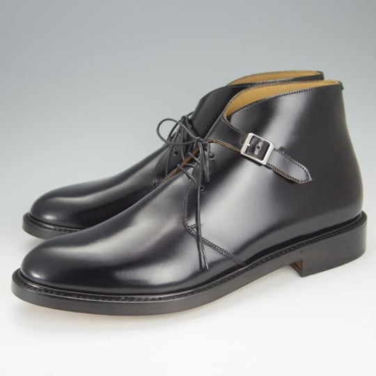 新品★Cuervo/クエルボ SIZE 9【定価￥176,000-★コードバン仕様/DERRINGER】デリンジャー/チャッカブーツ/黒/メンズ★h464