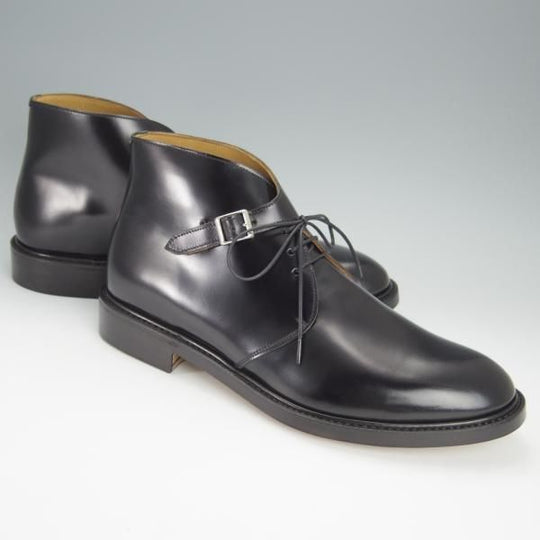 新品★Cuervo/クエルボ SIZE 9【定価￥176,000-★コードバン仕様/DERRINGER】デリンジャー/チャッカブーツ/黒/メンズ★h464