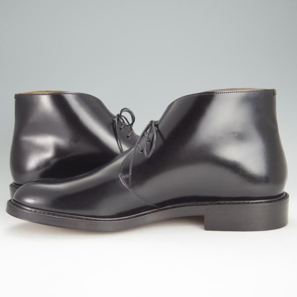 新品★Cuervo/クエルボ SIZE 9【定価￥176,000-★コードバン仕様/DERRINGER】デリンジャー/チャッカブーツ/黒/メンズ★h464