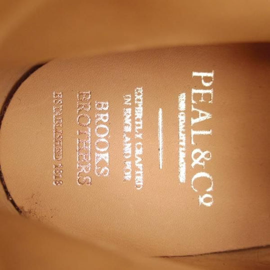 未使用★クロケット&ジョーンズ UK7.5/US8D【貴重★ブルックスブラザーズ別注/Peal&co】324ラスト/チャッカブーツ/茶/Crockett&Jones★h465