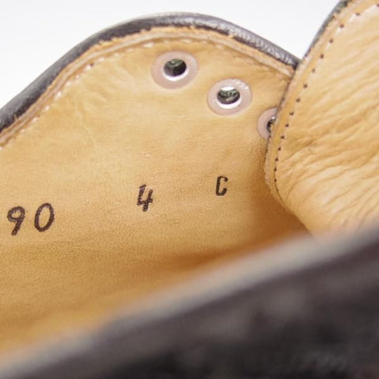 極美品★(米)YUKETEN/ユケテン(レディース) 4C【定価￥55,000-★Sierra Wingtip Oxford/フルブローグ】ウイングチップ/黒/シボ革★h466