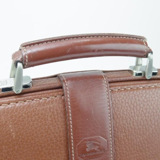 極上★(英)バーバリー/Burberry【貴重★ダレスバッグ/レザー】メンズ/ビジネス/バッグ/ブリーフケース/茶/革/鞄★N5771
