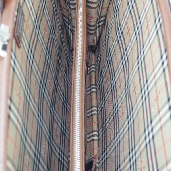 極上★(英)バーバリー/Burberry【貴重★ダレスバッグ/レザー】メンズ/ビジネス/バッグ/ブリーフケース/茶/革/鞄★N5771