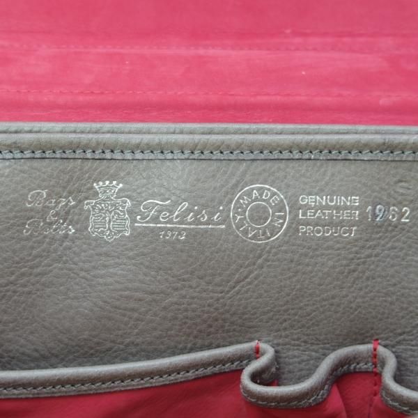 ★フェリージ/Felisi【定価10万円以上★レザー/ブリーフケース】メンズ/ビジネス/バッグ/灰茶系/革/鞄★N5772
