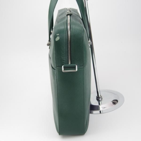 ★ダンヒル/dunhill【定価15万円程度★ボードン/BOURDONコレクション】メンズ/ビジネス/バッグ/ブリーフケース/紺×緑/革/鞄★N5774
