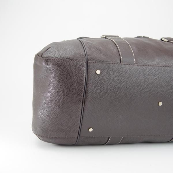 極上★ダンヒル/dunhill【★レザー/ボストンバッグ/濃茶】メンズ/ビジネス/バッグ/革/鞄★N5775